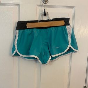 NWOT Nike Dri fit turquoise shorts